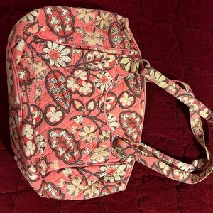 Vera Bradley Coral Floral Shoulder Bag